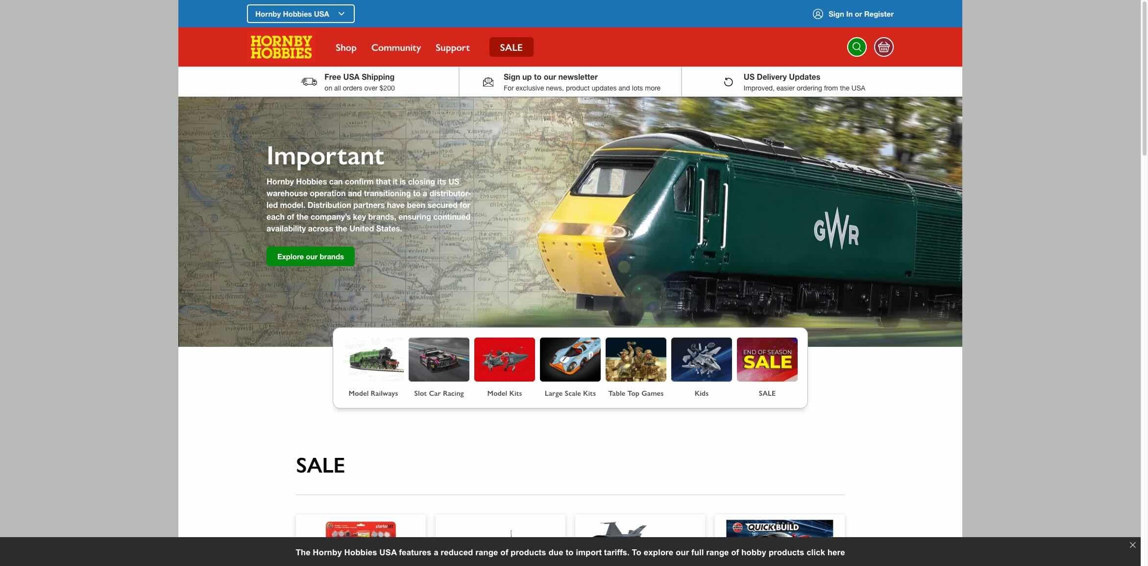 Hornby Hobbies, the full e-commerce build using Concrete5 and Javascript