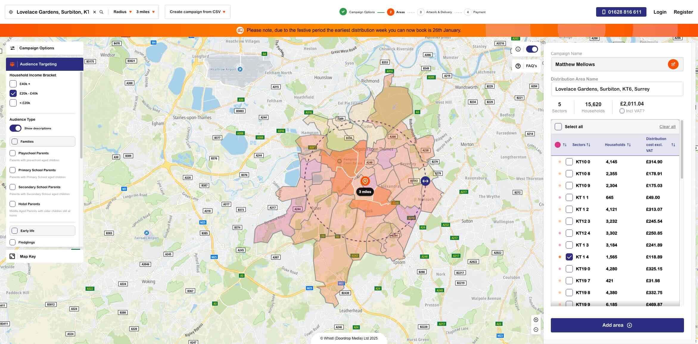 Whistl’s leaflet creation and delivery application, LeafletDrop